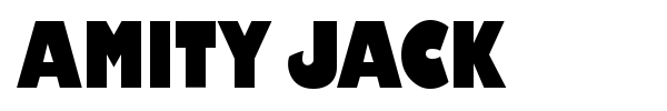 Amity Jack font preview